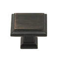 Contemporary 1 1 4 Inch Roma Stainless Steel Oil Rubbed Bronze Finish Square Cabinet Bar Pull Knob Case Of 4