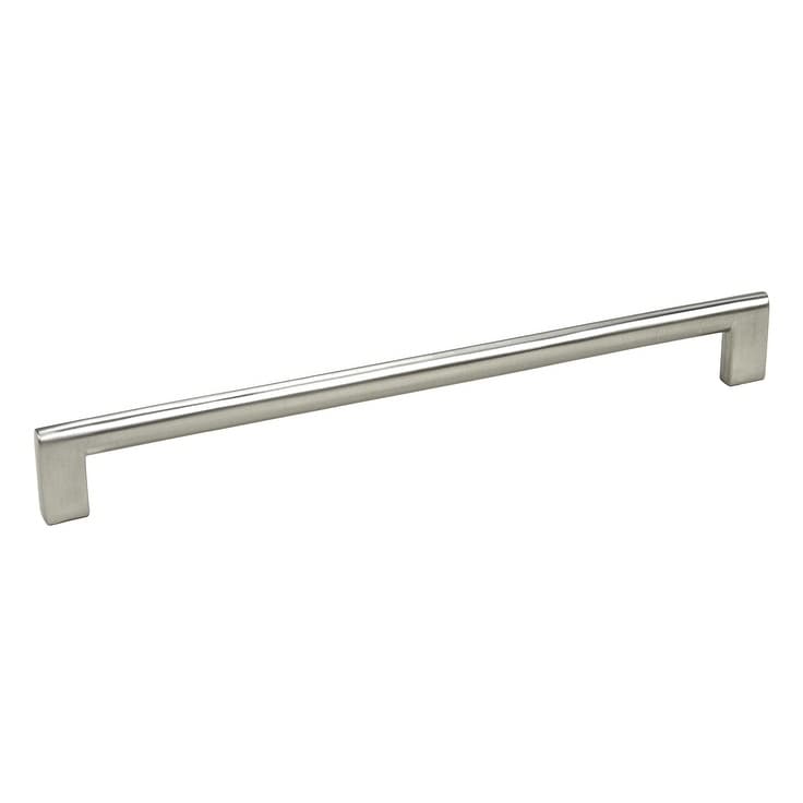 Contemporary 10.625 Inch Key Shape Stainless Steel Finish Cabinet Bar Pull Handles Set Of 4