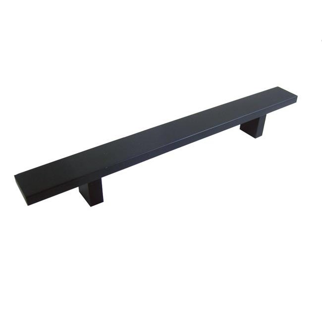 Contemporary 12 Rectangular Design Matte Black Finish Cabinet Bar Pull Handle Case Of 10