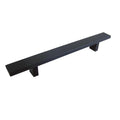 Contemporary 12 Rectangular Design Matte Black Finish Cabinet Bar Pull Handle Case Of 5