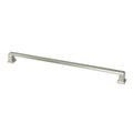Contemporary 12 Inch Roma Stainless Steel Brushed Nickel Finish Square Cabinet Bar Pull Handle Case Of 5