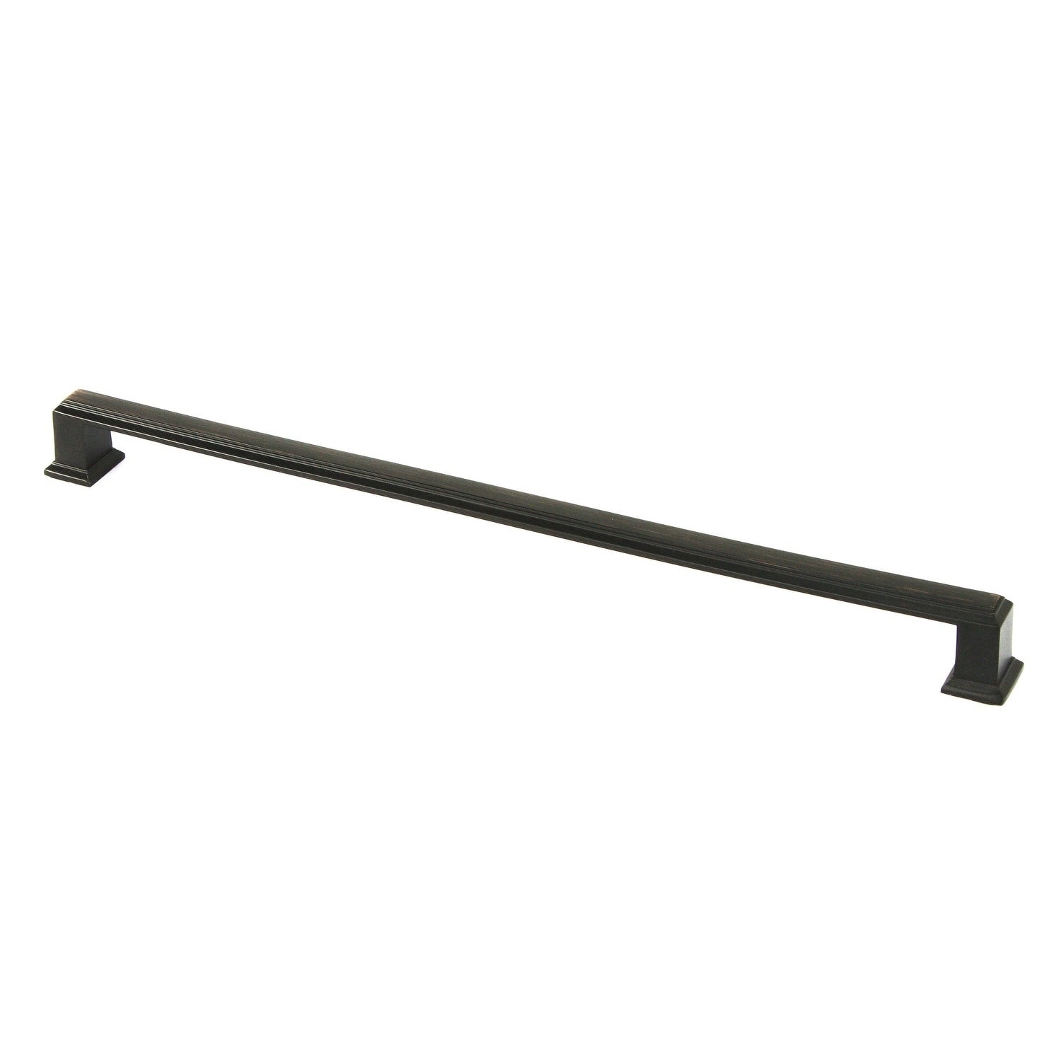 Contemporary 12 Inch Roma Stainless Steel Oil Rubbed Bronze Finish Square Cabinet Bar Pull Handle Case Of 4