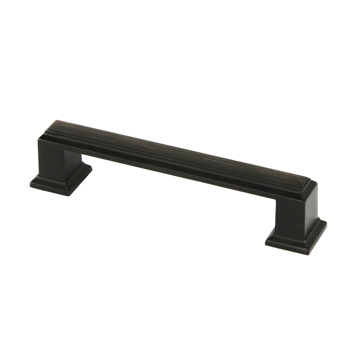 Contemporary 4.25 Inch Roma Stainless Steel Oil Rubbed Bronze Finish Square Cabinet Bar Pull Handle Case Of 10