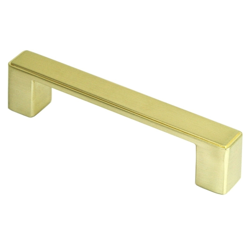 Contemporary 4.5 Inch Nepoli Champagne Gold Finish Square Cabinet Bar Pull Handle Case Of 5 Champagne Gold