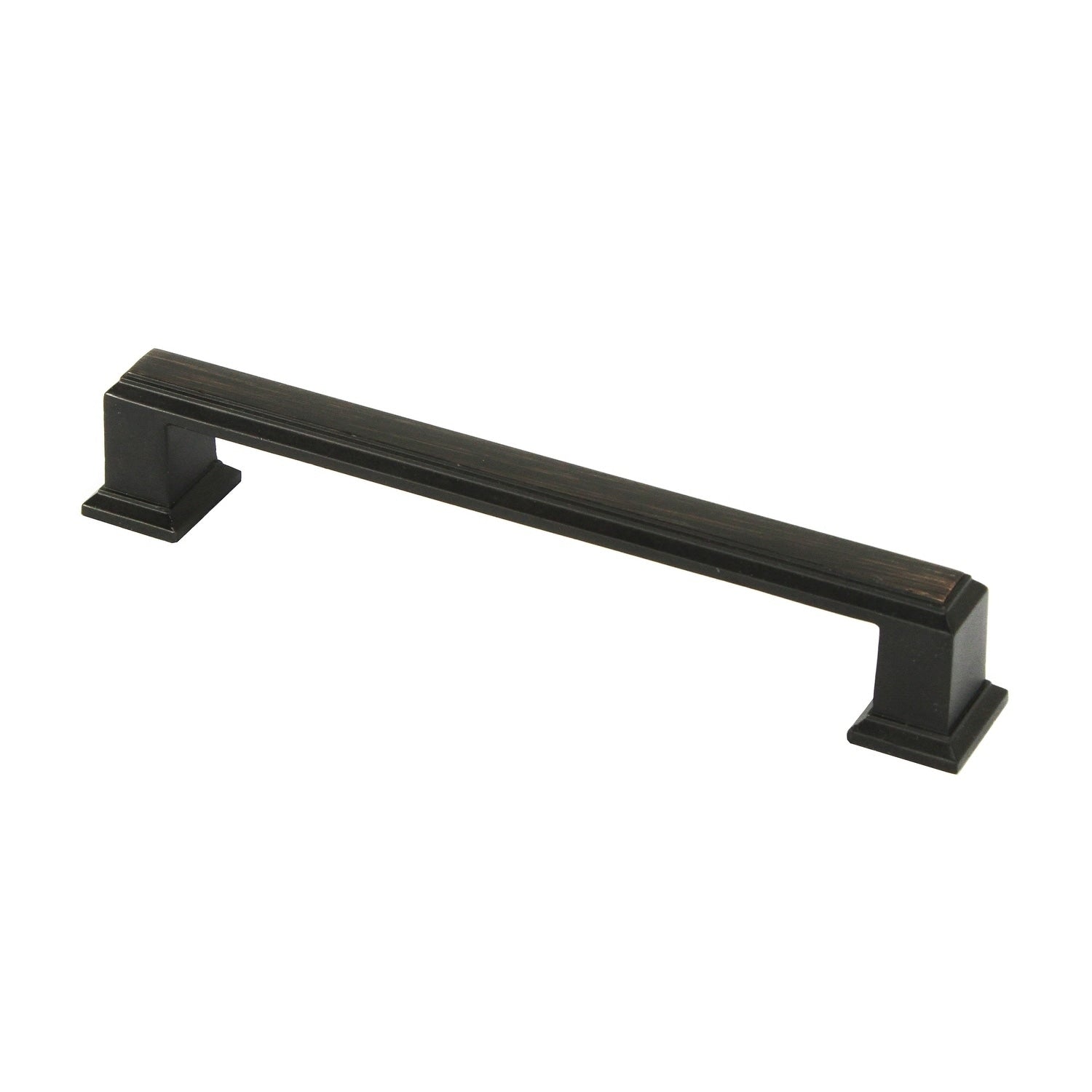 Contemporary 5.75 Inch Roma Stainless Steel Oil Rubbed Bronze Finish Square Cabinet Bar Pull Handle Case Of 4