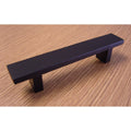 Contemporary 6 Inch Rectangular Design Matte Black Finish Cabinet Bar Pull Handle Case Of 15