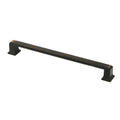 Contemporary 8.25 Inch Roma Stainless Steel Oil Rubbed Bronze Finish Square Cabinet Bar Pull Handle Case Of 25