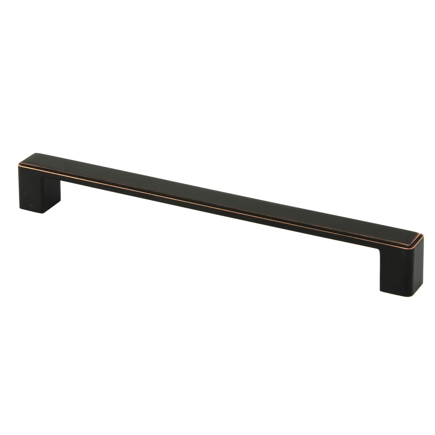 Contemporary 8.375 Inch Nepoli Oil Rubbed Bronze Finish Square Cabinet Bar Pull Handle Case Of 10