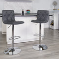 Porch Den Almanza Grey Swivel Bar Stool