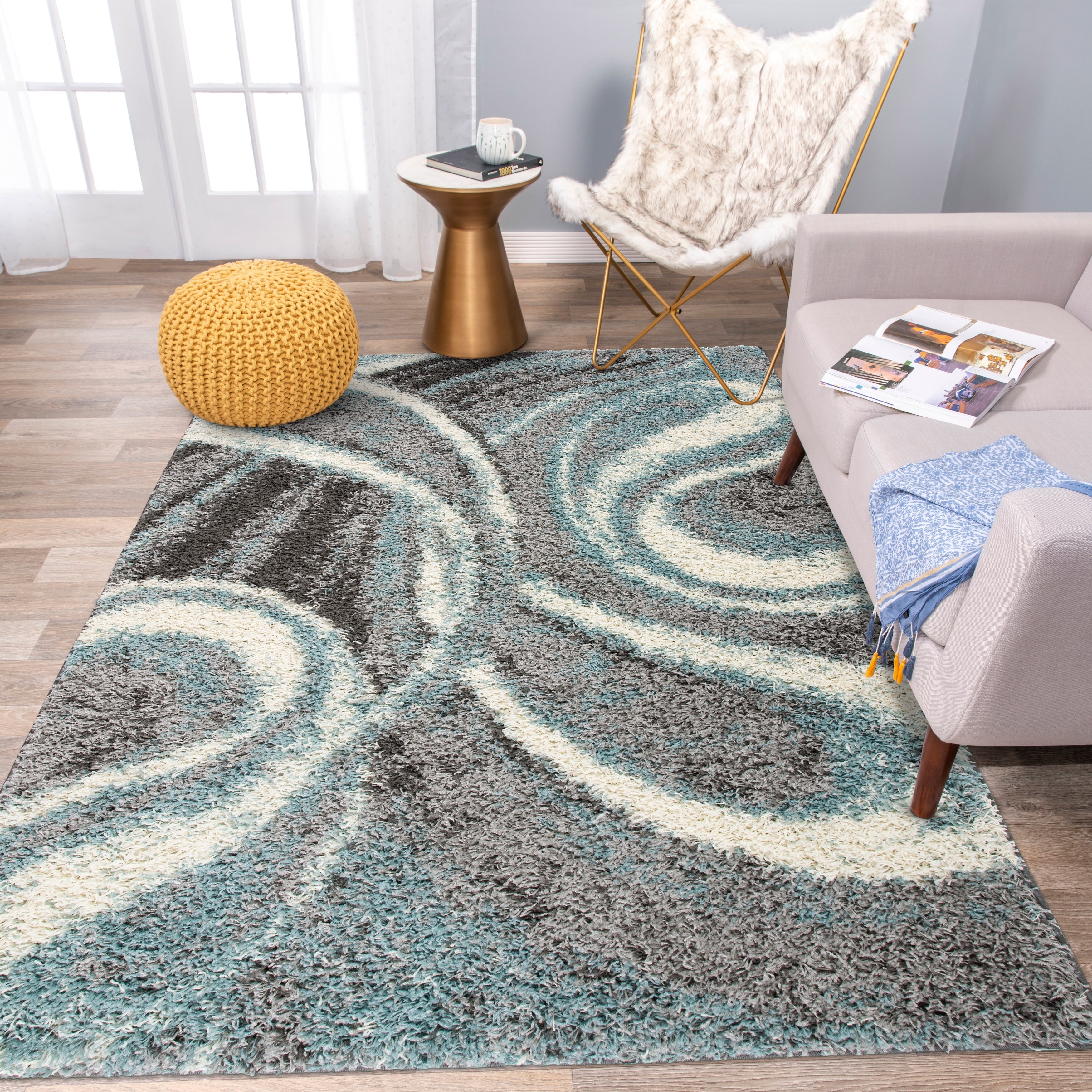 Contemporary Cozy Plush Shag Area Rug