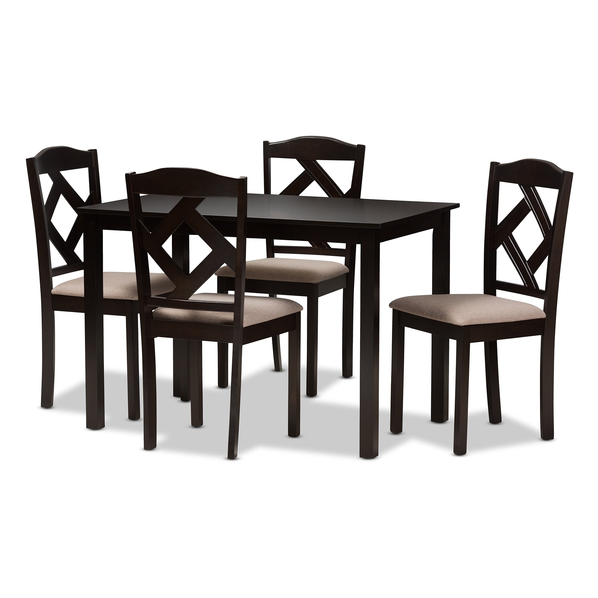 Copper Grove Monongahela Contemporary Fabric 5 Piece Dining Set
