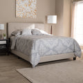 Contemporary Fabric Bed By Baxton Studio