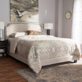 Contemporary Fabric Bed By Baxton Studio