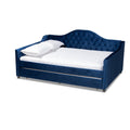 Copper Grove Koziatyn Contemporary Velvet Daybed With Trundle