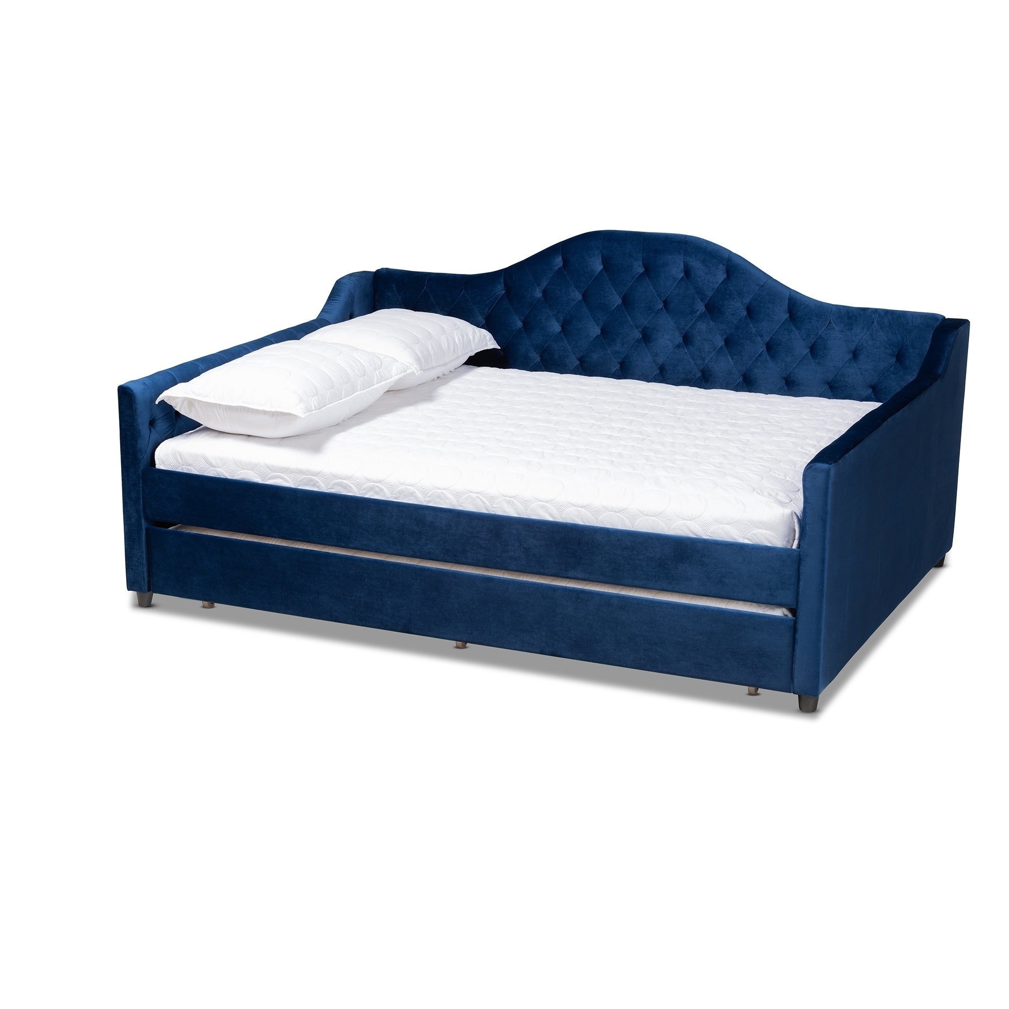 Copper Grove Koziatyn Contemporary Velvet Daybed With Trundle