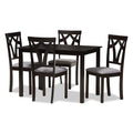 Copper Grove Cyril Contemporary Fabric Finished 5 Piece Dining Set
