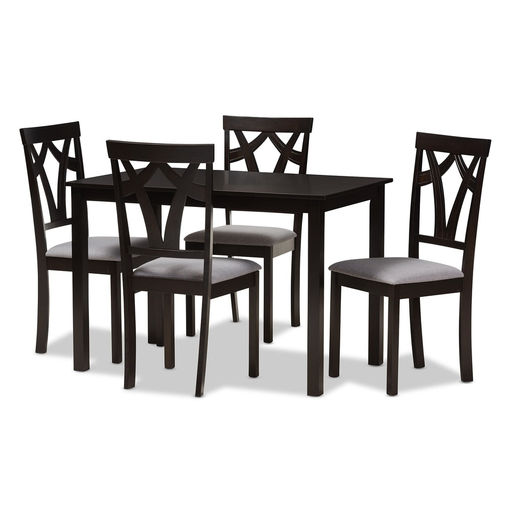 Copper Grove Cyril Contemporary Fabric Finished 5 Piece Dining Set