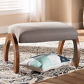 Contemporary Fabric Upholstered Ottoman By Baxton Studio