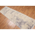 Contemporary Industrial Style Runner Hand Knotted Area Rug Multi