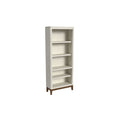 Contemporary Laminate Wood Open Bookcase Office Shelving Storage Cabinet Fully Assembled White