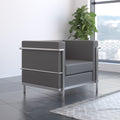 Hercules Regal Series Contemporary Bonded Leather Chair With Encasing Frame