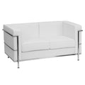 Hercules Regal Series Contemporary Bonded Leather Loveseat With Encasing Frame