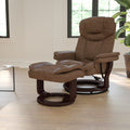 Copper Grove Gunnison Modern Swivel Recliner And Ottoman