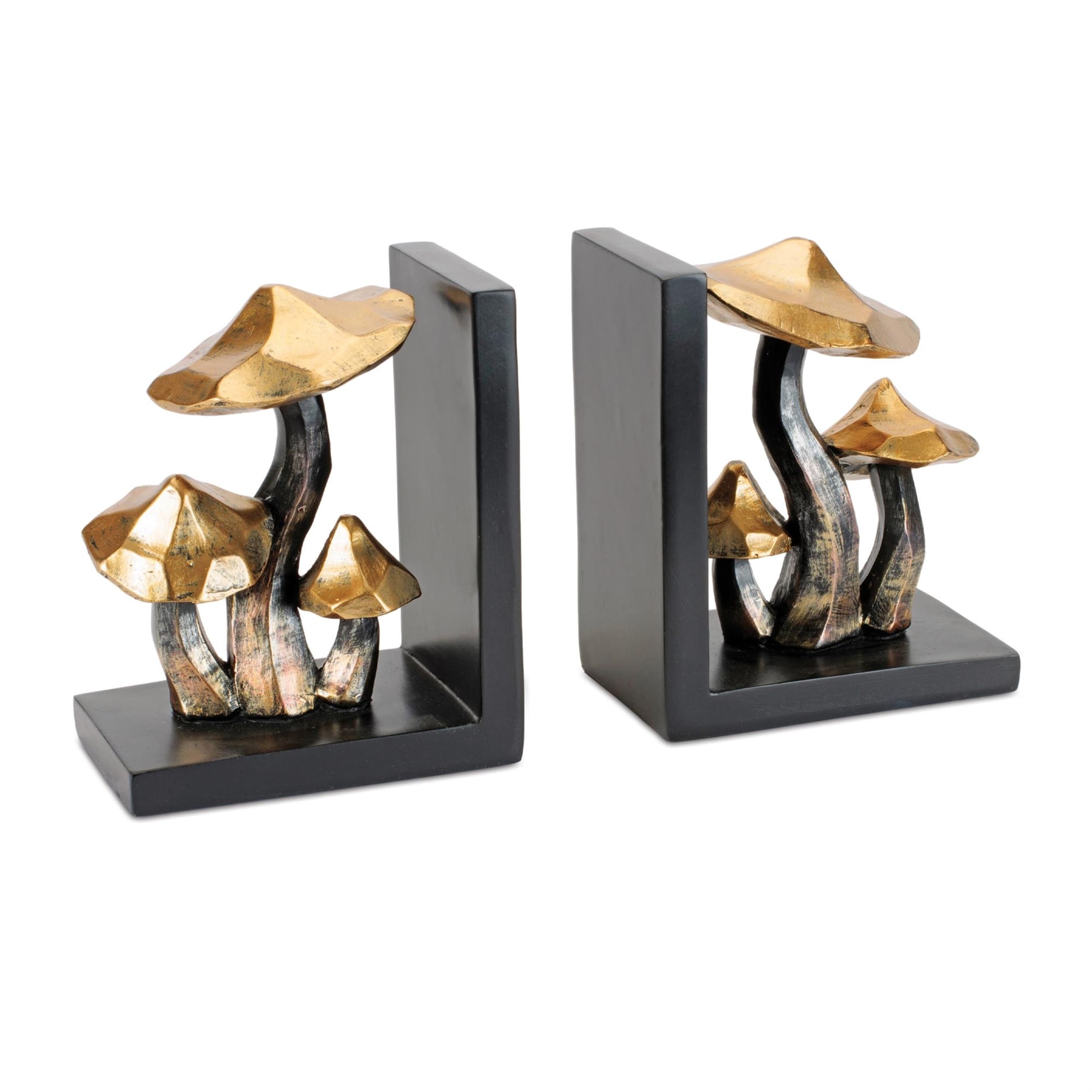 Contemporary Mushroom Bookends Set Of 2