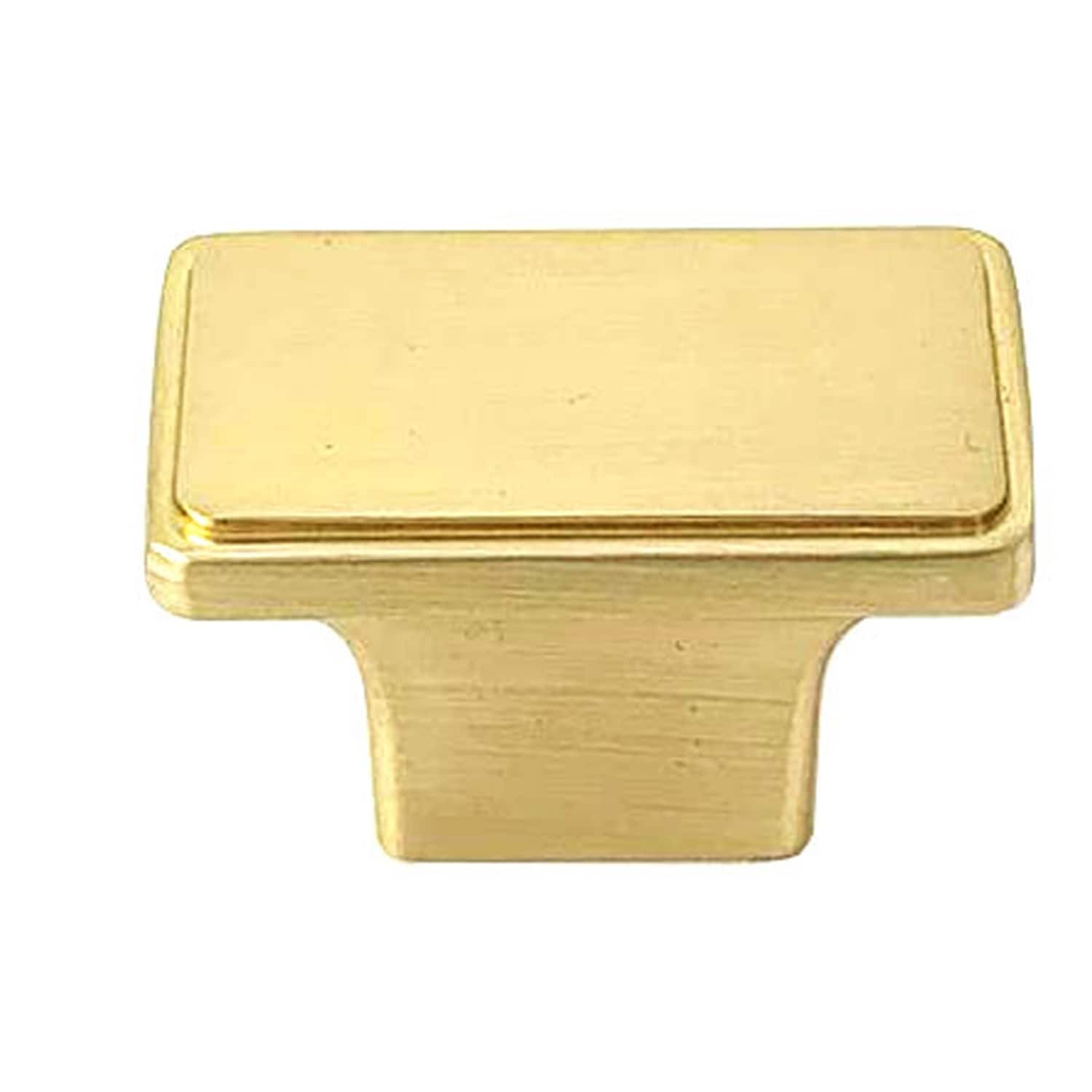 Contemporary Nepoli Knob Brushed Champagne Gold Finish Cabinet Handle Case Of 15 Champagne Gold
