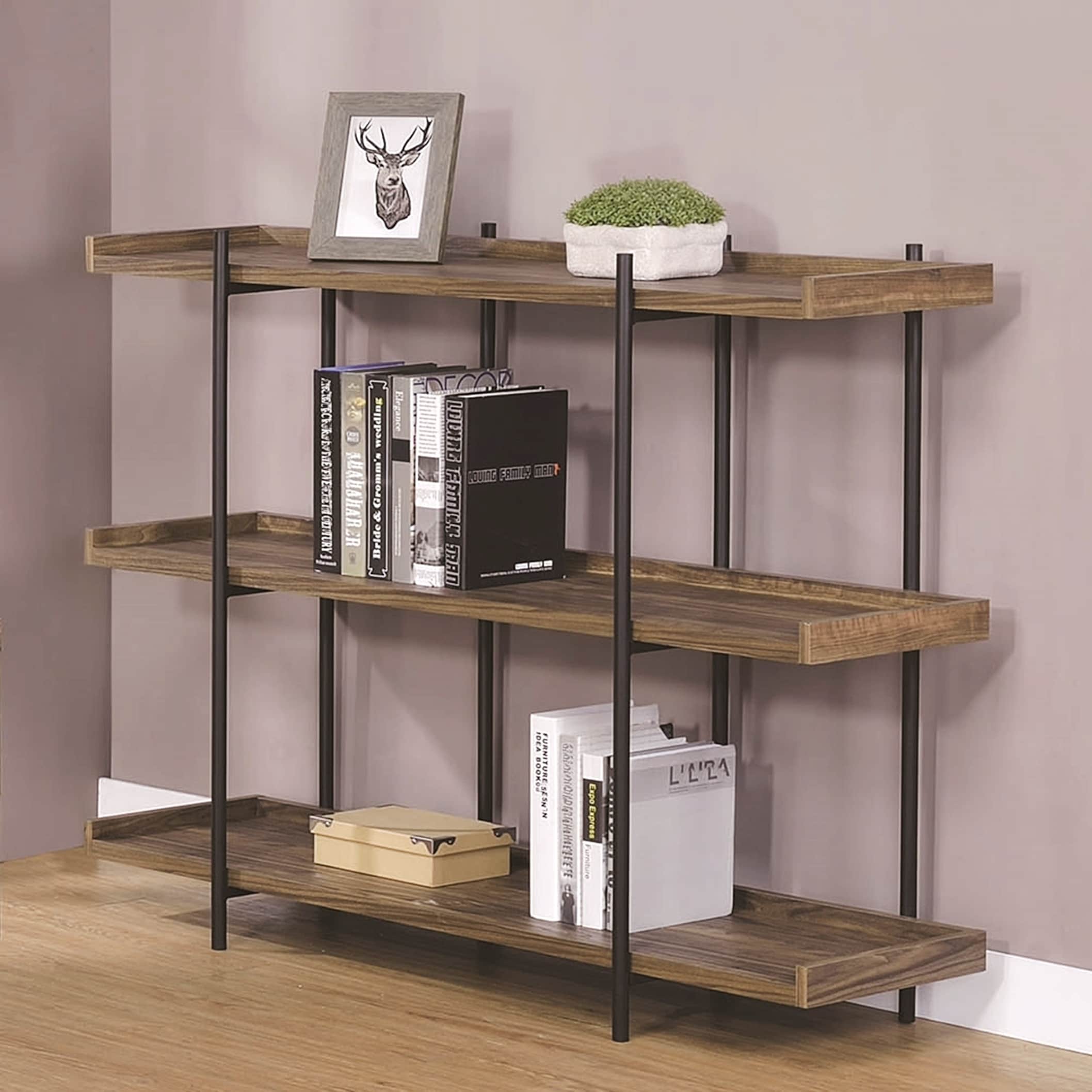 Contemporary Rustic Design Display Bookcase