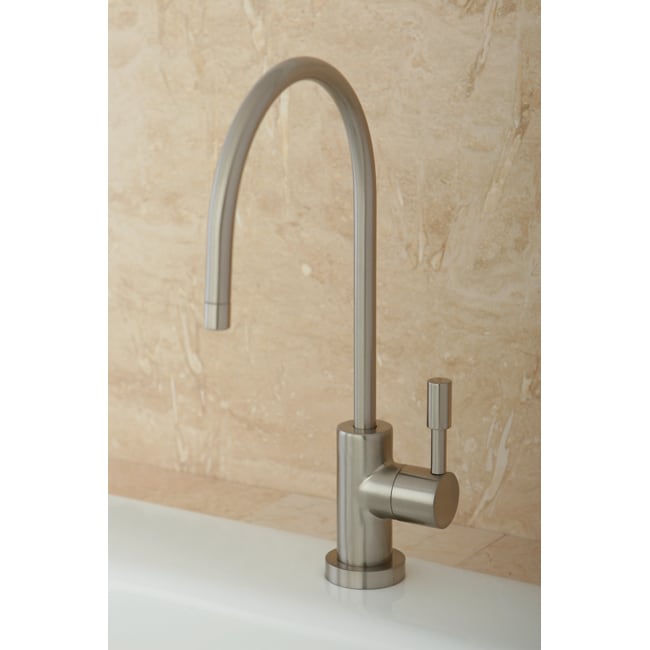 Contemporary Satin Nickel Single Handle Water Filter Faucet