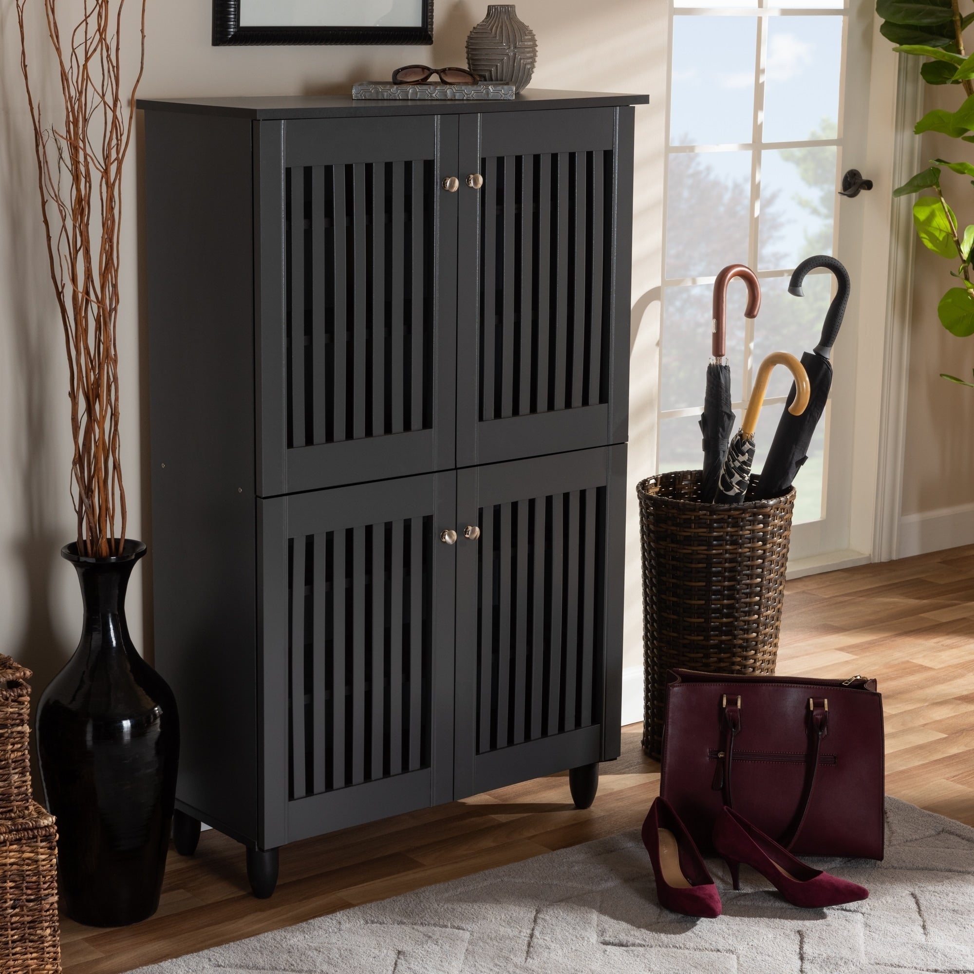 Contemporary Shoe Storage Cabinet