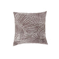 Contemporary Style Palm Leaves Designed Set Of 2 Throw Pillows Brown