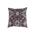 Contemporary Style Set Of 2 Throw Pillows Purple White