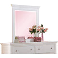 Contemporary Style Wood Rectangular Mirror White