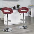Carson Carrington Tune Upholstered Orbit Shape Swivel Bar Stool