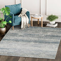 Contemporary Vista Grey Abstract Indoor Rug 710 X 102