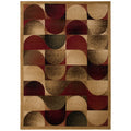 Contemporary Waves Multi Colored Area Rug 53 X 73 Multi