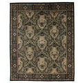 Contemporary Hand Knotted New Zealand Wool Green Area Rug