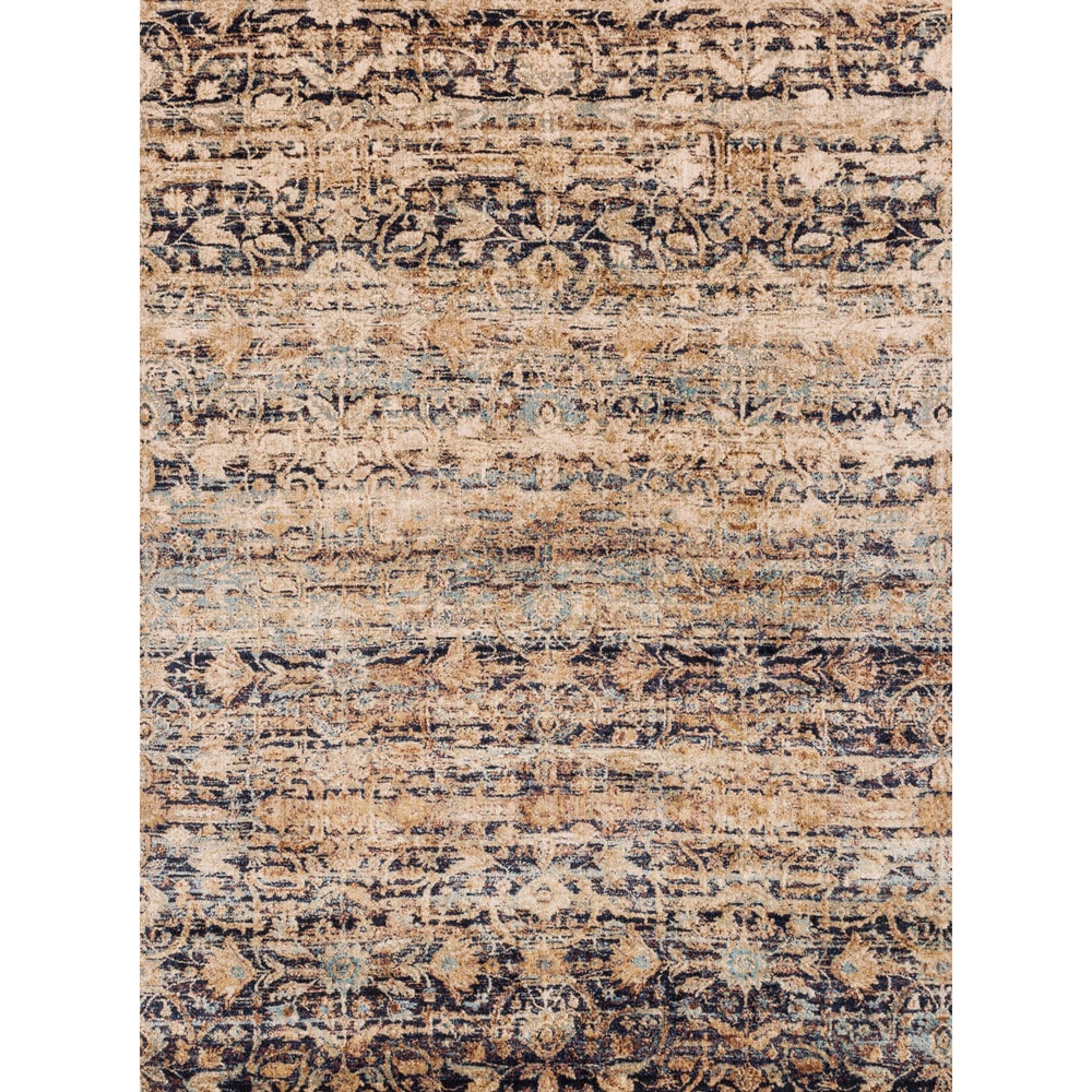 Traditional Sand Multi Floral Distressed Rug 96 X 13