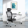 Space 36 Series Air Grid Back Contour Ergonomic Leather Executive Chair With Headrest