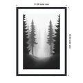 Contrast Trees No. 1 By Tradelink Inhouse Artist Wood Framed Wall Art Print Bethany Black