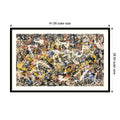 Framed Art Print Convergence By Jackson Pollock 37 X 23 Inch