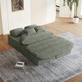 Convertible Sleeper Foam Sofa Bed With Multi Functional Blanket