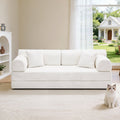 Convertible Sleeper Sofa Bed Corduroy Folding Mattress Couch With Fixed Shape Frame