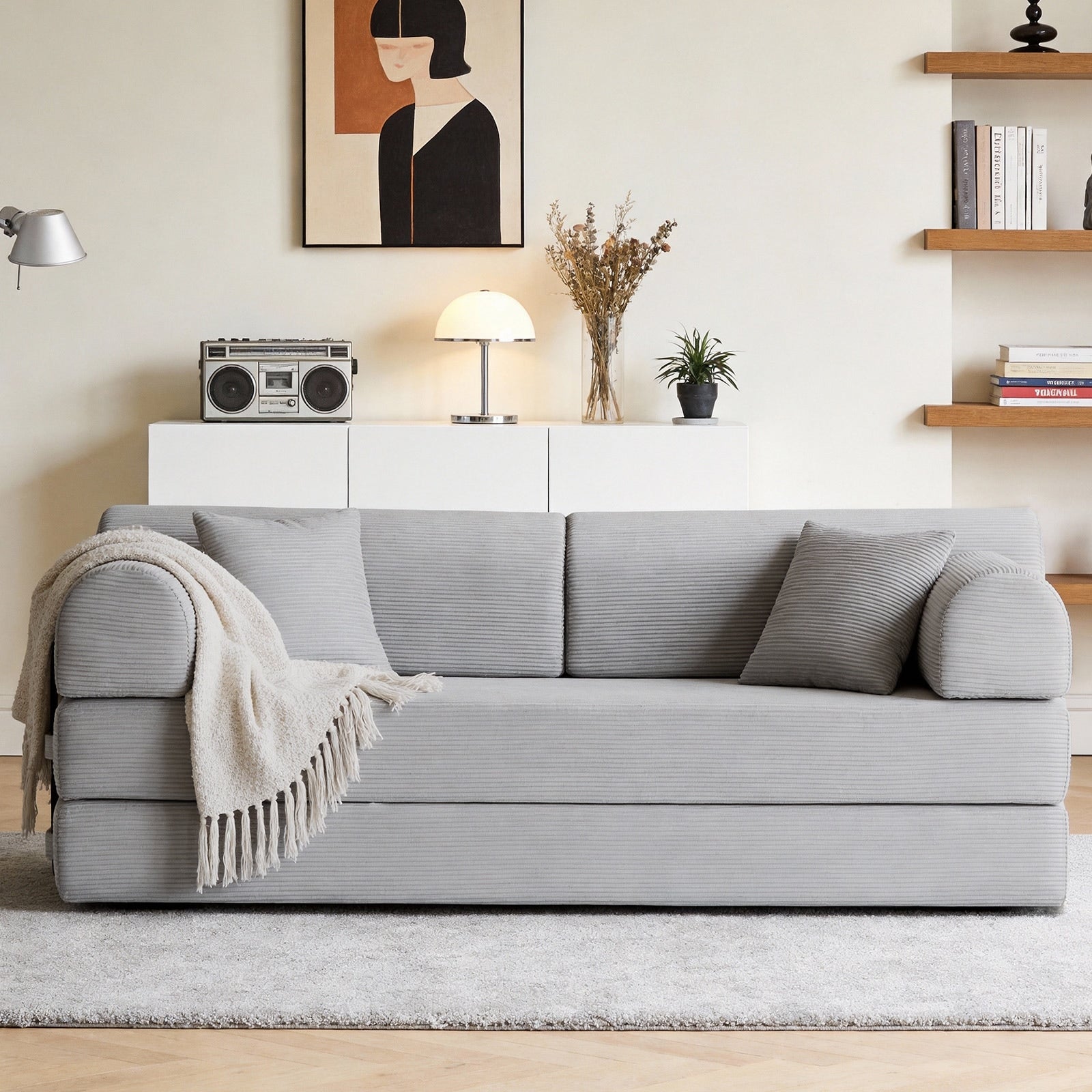 Convertible Sofa Bed Multifunctional Folding Sofa Couch Living Room 3 Seater Sofa Couch Settee