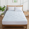 Cooling Waterproof Quilted Mattress Pad With Deep Pocket Breathable Air Layer Cooling Fabric Mattress Topper Cover