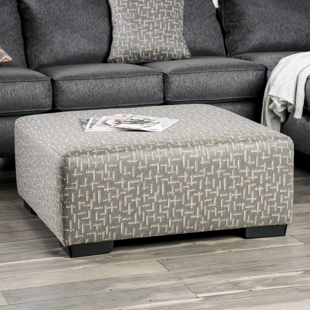 Copper Grove Marneuli Grey Ottoman