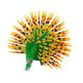 Handmade Copal Wood Alebrije Cute Porcupine Mexico