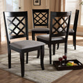 Copper Grove Aden Modern Fabric 4 Piece Dining Chair Set